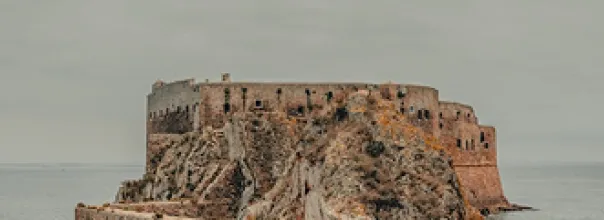 partial caption of the stone fortress of são joão baptista in the berlengas